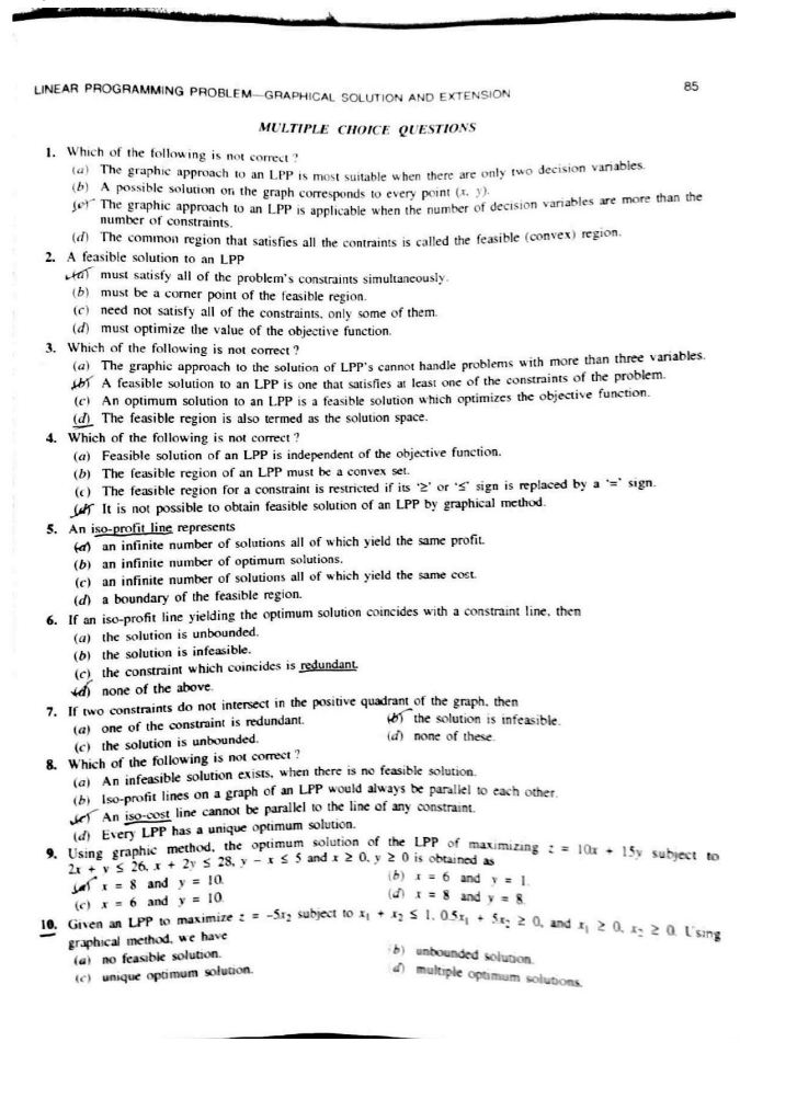 LPU Question Paper Mth 165 Download MCQ Set
