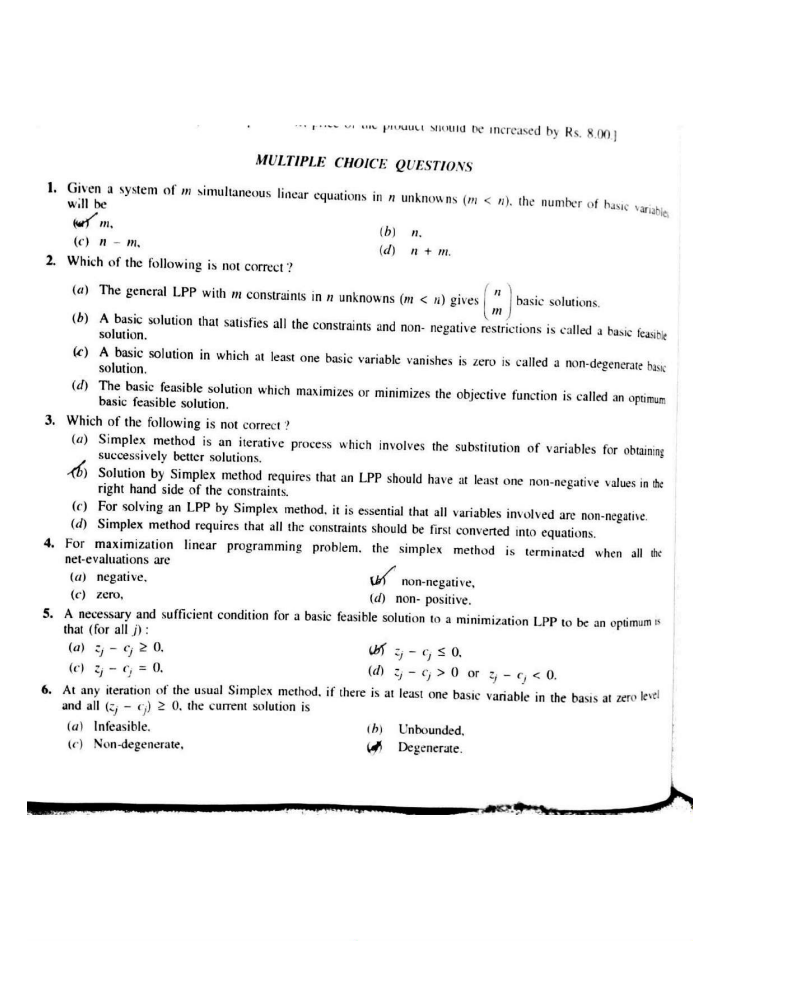 LPU Question Paper Mth 165 Download MCQ Set