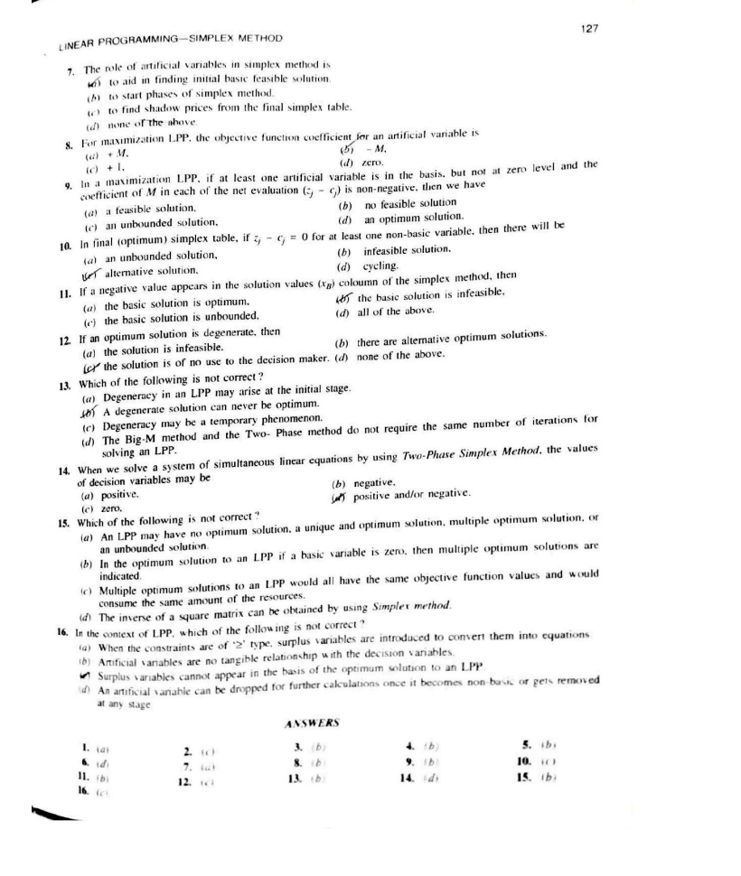 LPU Question Paper Mth 165 Download MCQ Set